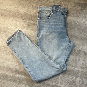 Madewell Vintage Tapered Light Blue Denim men’s Jeans button fly w32 L 34